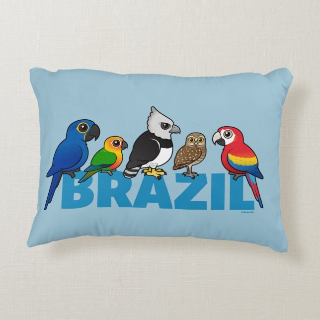 Almofada Decorativa Birdorable Brasil (Verso)