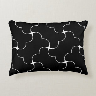 Almofada Decorativa Biscoitos preto e branco