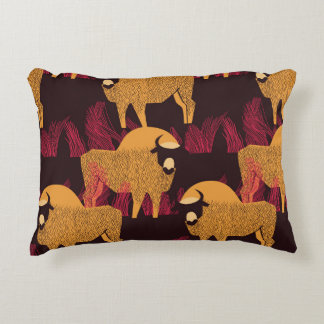 Almofada Decorativa Bison High Grass: Padrão de Campo.