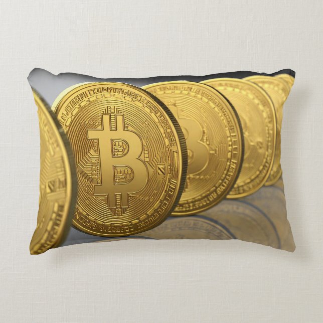 Almofada Decorativa bitcoins (Frente)
