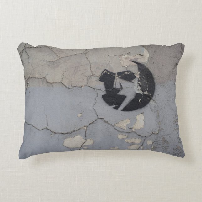 Almofada Decorativa Black and white stone fragment (Frente)