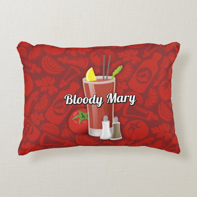 Almofada Decorativa Bloody Mary Cocktail (Frente)