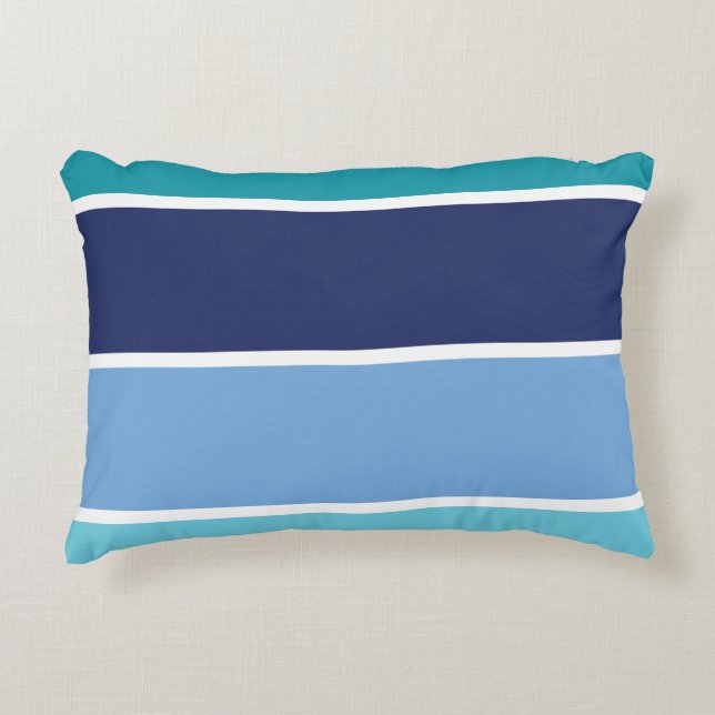 Almofada Decorativa Blue Striped (Frente)
