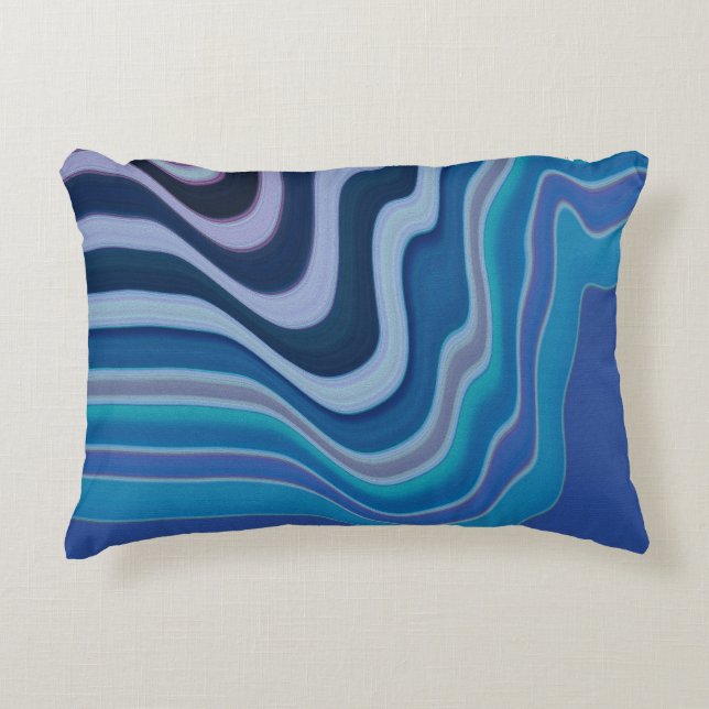 Almofada Decorativa Blue Wave (Frente)