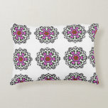 Almofada Decorativa Boho Mandala Pattern<br><div class="desc">"A stunning and intricate mandala pattern featuring elegant floral details in purple and pink tones. This sophisticated bohemian design brings a sense of calm and artistic beauty to your home decor,  perfect for cozying up your living space."</div>