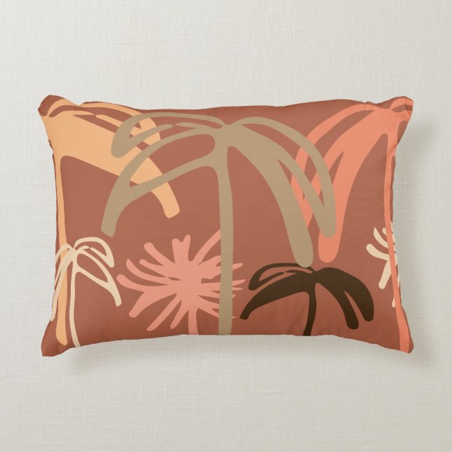 Almofada Decorativa Boho Palm Trees Clay (Frente)