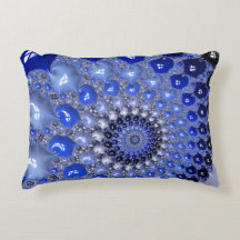 Bolhas Fractais de Omã Azul abstrato