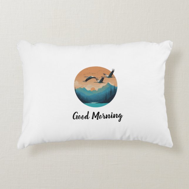Almofada Decorativa Bom Travesseiro da manhã (Frente)