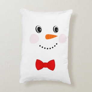 Almofada Decorativa Boneco de Neve Personalizado Fofo com Gravata Borb