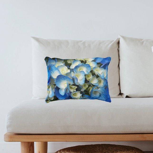 Almofada Decorativa Bonito Hydrangea Floral (In Situ Sofa)