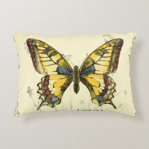 Almofada Decorativa Borboleta Decorativa com flores selvagens