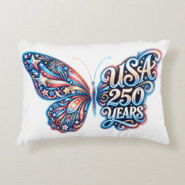Almofada Decorativa Borboleta para o 250º aniversário dos EUA