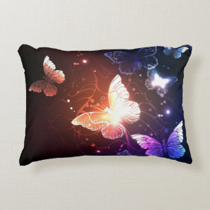 Almofada Decorativa Borboletas noturnas brilhantes