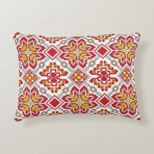 Almofada Decorativa Bordado de origem artesanal, etnia ucraniana p