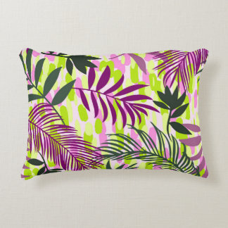 Almofada Decorativa Botanical seamless pattern mixed with geometric sh