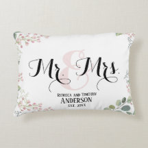 Botânico Sr. Sra. Casamento Personalizado Recém-Ca