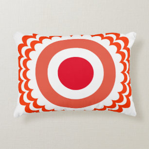 Almofada Decorativa Branco laranja