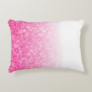 Almofada Decorativa Brilho cor-de-rosa Sparkly Ombre das meninas