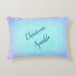Almofada Decorativa Brilho de Natal azul gelado