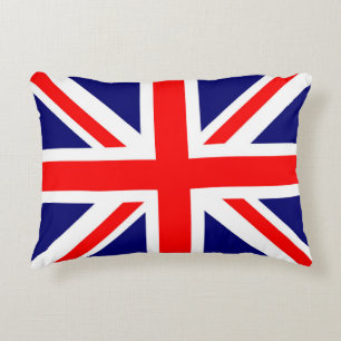 Almofada Decorativa British Union Jack Flag Travesseiro, UK Home, Grã-