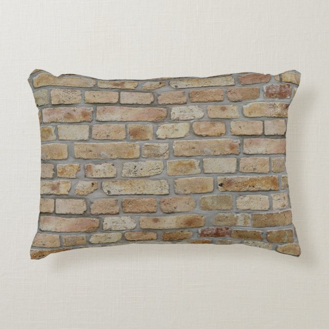 Almofada Decorativa Brown Brick Wall A Novelty Design (Frente)