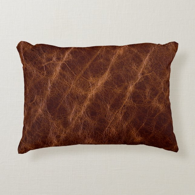Almofada Decorativa Brown leather textureleather,texture,abstract,acce (Frente)