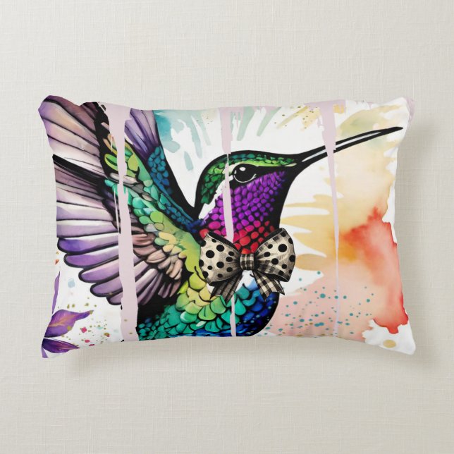 Almofada Decorativa Brushstroke Bird Art (Frente)