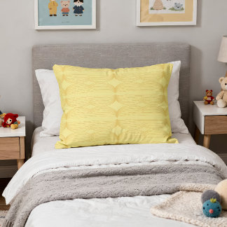 Almofada Decorativa Brutalist Waves: Happy Yellow & Cream de Banane
