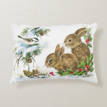 Bunnies and Bird Aproveitem a neve de Natal