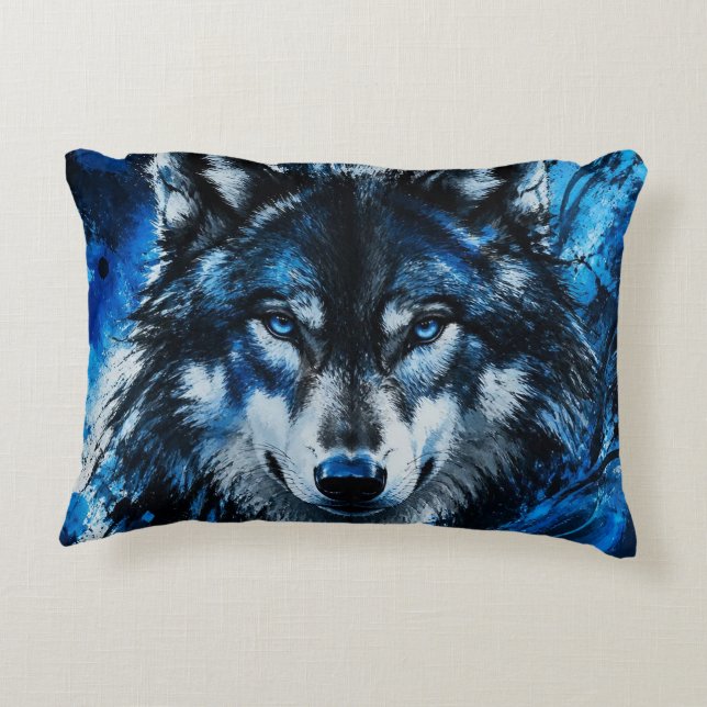 Almofada Decorativa Cabeça de lobo (Verso)