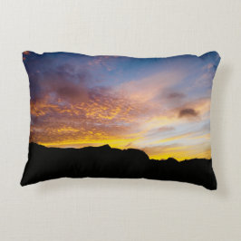 Almofada Decorativa Cabo Verde Pôr do Sol Ardente Céu em Chamas