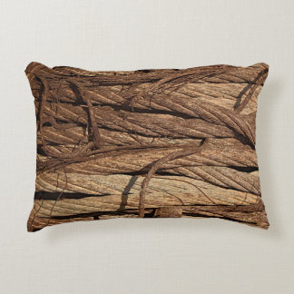 Almofada Decorativa Cabos de aço industriais oxidados sujos velhos