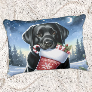 Almofada Decorativa Cachorro do Retriever Labrador Preto