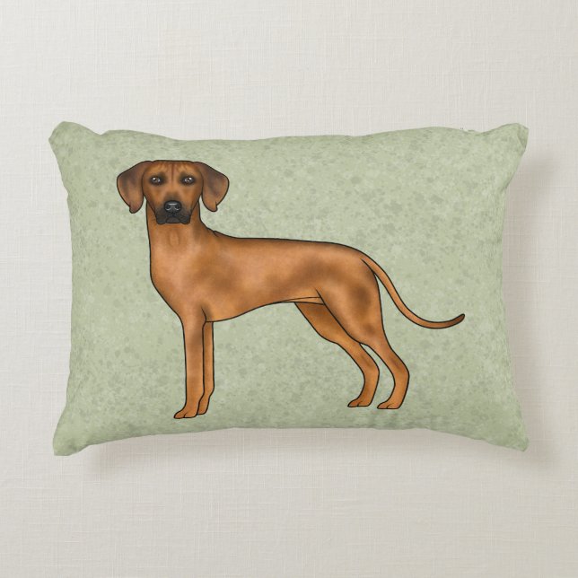 Almofada Decorativa Cachorro Leão Africano Fofo Rhodesian Ridgeback Ve (Frente)