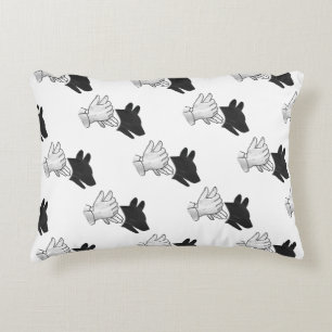 Almofada Decorativa Cachorro Silhouette Mão
