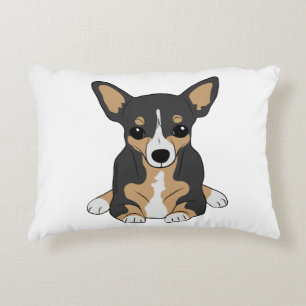 Almofada Decorativa Cachorro Tri-Color Cute Chihuahua