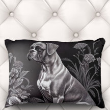 Cachorro Vintage Boxer com Motif Floral | Travesse