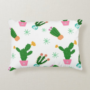 Almofada Decorativa Cactus, sem costura, padrão de vindima, orname rep