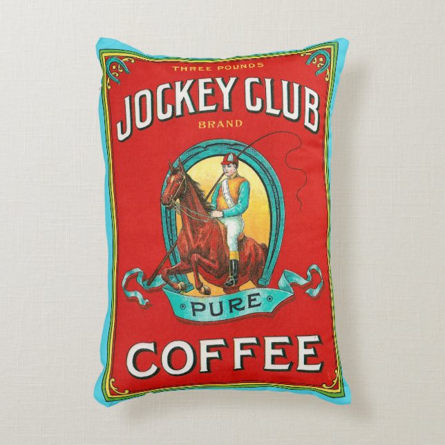 Almofada Decorativa Café do Clube de Jockey (Frente(Vertical))