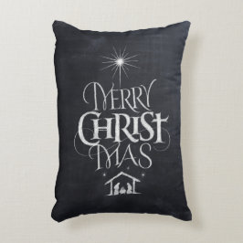 Almofada Decorativa Caligrafia de Chalkboard Christian Merry CHRISTmas