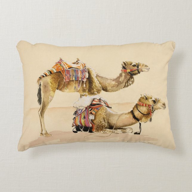 Almofada Decorativa Camelos de PETRA 2007 (Frente)