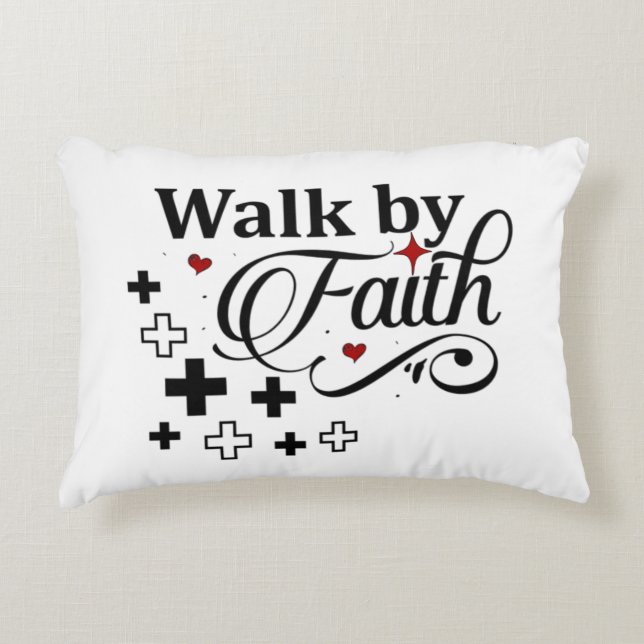 Almofada Decorativa Caminhar por Faith (Frente)