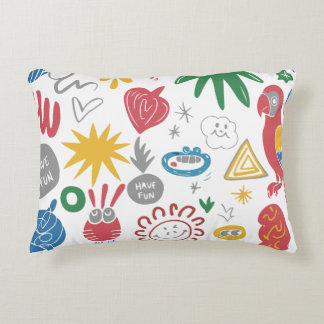 Almofada Decorativa Camisa De Arte De Rabo Chaótico - Desenho De Abstr