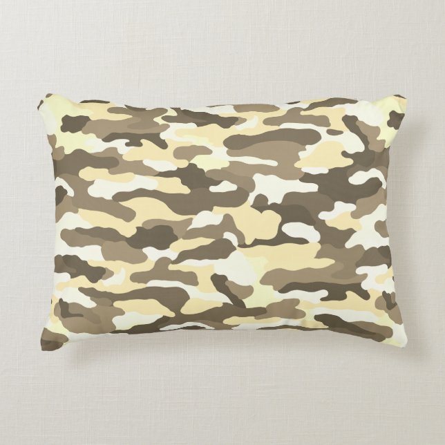 Almofada Decorativa Camuflagem do Deserto (Frente)