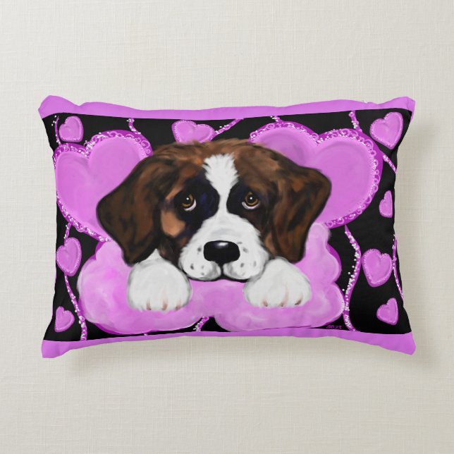 ALMOFADA DECORATIVA CÃO SÃO BERNARDO (Frente)