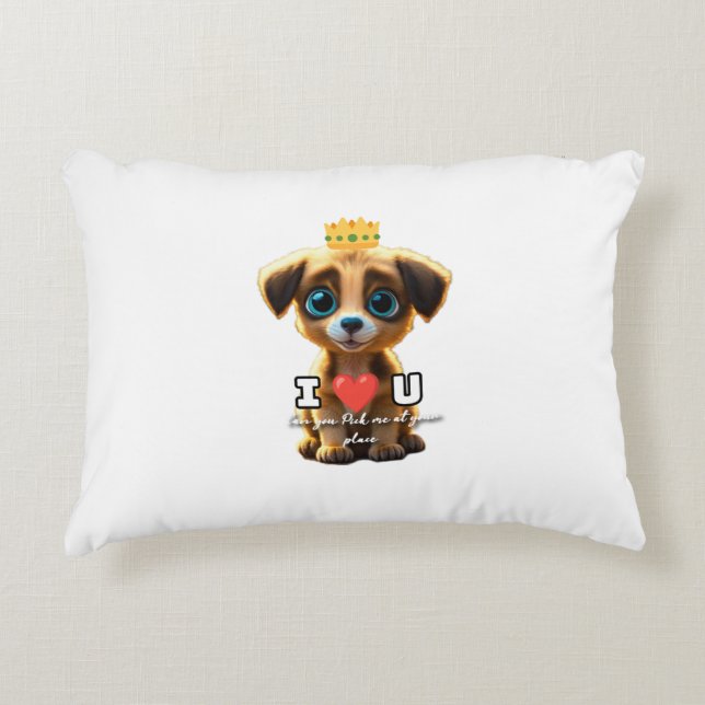 Almofada Decorativa Cãozinho bonito (Frente)