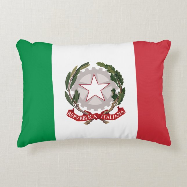 Almofada Decorativa capinha de telefone com bandeira da Itália (Frente)
