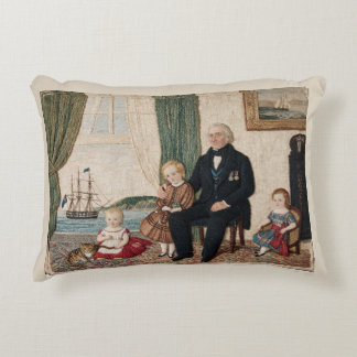 Almofada Decorativa Capitão da Marinha Victoriana Família Baía de Haif