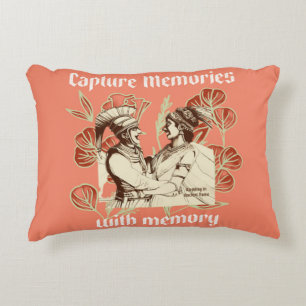 Almofada Decorativa Capturar memórias com Travesseiro de destaque de m