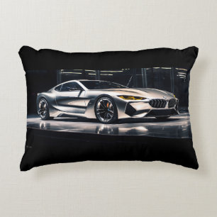 Almofada Decorativa carro de corrida futurista de alumínio